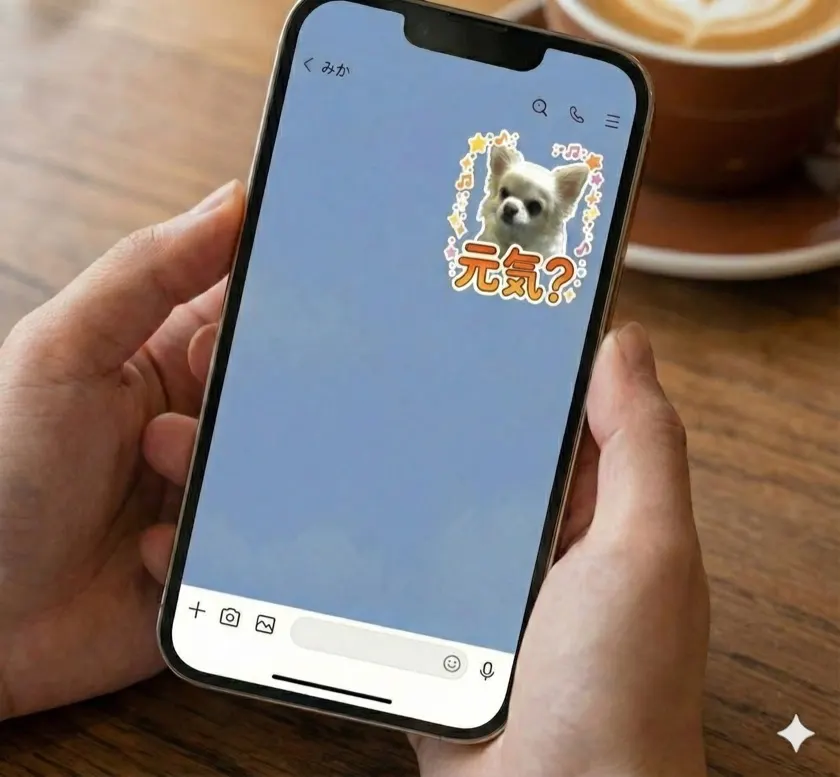 制作実績07 落ち着いた配色のスタンプ